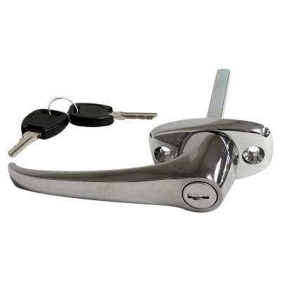 Chrome Door Handle & Lock Cylinder for 1976-1981 CJ-5, CJ-7, Left or Right Crown Automotive