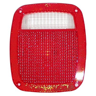 Tail Light Lens for Select Jeep 76-86 CJs,74-86 J-Series, 87-06 YJ, TJ Wrangers Crown Automotive