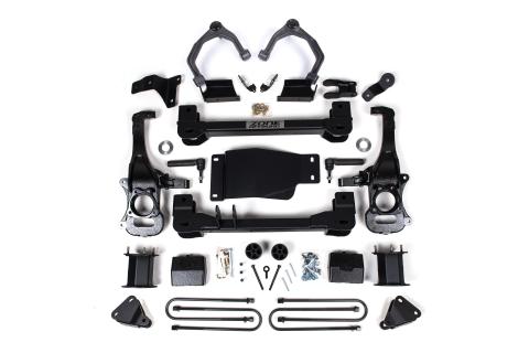 6 Inch Lift Kit For 2025 Silverado/Sierra 1500 4WD W/ARC 5 Inch Rear, Block Spacer Front, Rear Shock Spacer Zone Offroad