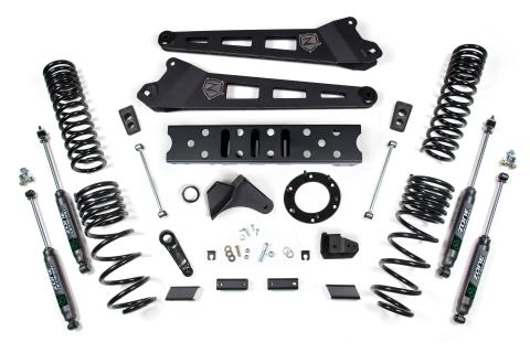 19-24 RAM 2500 6.5 Inch Radius Arm 4.5 Inch Rear Coils Diesel 6-Bolt T-Case Fox Adventure Shocks Zone Offroad