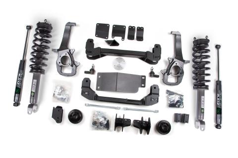 2013 RAM 1500 4 Inch Front 3 Inch Rear Lift Kit With Nitro Shocks Zone Offroad