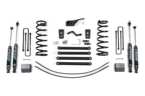 00-02 Dodge RAM 2500 5.0 Inch  Coil Spring Lift Kit Fox Adventure Shocks Zone Offroad