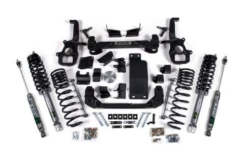 19-23 RAM 1500 4WD 6 Inch Front 5 Inch Rear Lift Kit Fox Adventure Shocks Zone Offroad