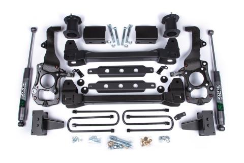 21-24 Ford F-150 2WD 6 Inch Lift Kit 3.25 Inch Rear Lift Block Spacer Front Fox Adv Series Rear Zone Offroad