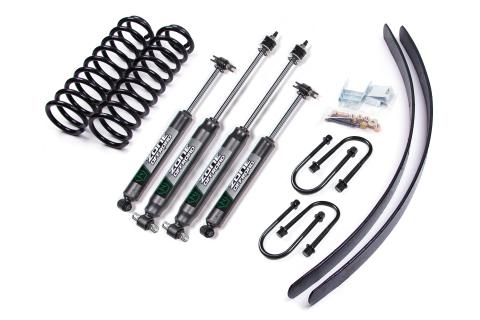 84-01 Jeep Cherokee XJ 3 Inch Coil Spring Lift Kit With Dana 35 Axle With Nitro Shocks Zone Offroad