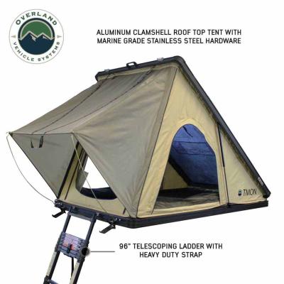 LD TMON Clamshell Aluminum Hard Shell Roof Top Tent Overland Vehicle Systems
