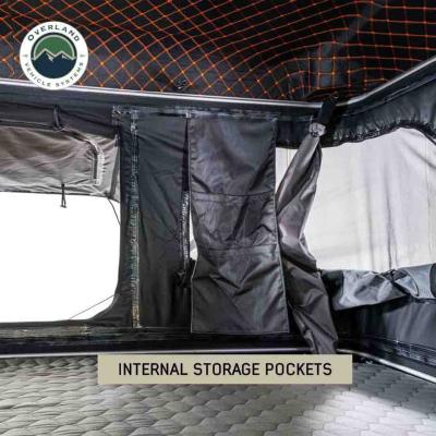 HD Bundu 3 - Hard Shell Pop Up Roof Top Tent, 3 Person, Grey Body and Black Rainfly Overland Vehicle Systems