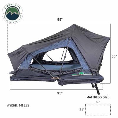 XD Sherpa S2S - Soft Sided Roof Top Tent, 2 Person, Grey Body and Black Rainfly Overland Vehicle Systems