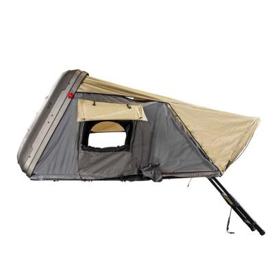 HD Bundu 2 - Hard Shell Roof Top Tent, 2 Person, Grey Body and Black Rainfly Overland Vehicle Systems