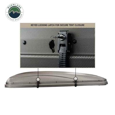 HD Bundu 4 - Hard Shell Roof Top Tent, 4 Person, Grey Body and Black Rainfly Overland Vehicle Systems