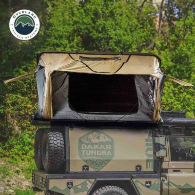 HD Bundu 4 - Hard Shell Roof Top Tent, 4 Person, Grey Body and Black Rainfly Overland Vehicle Systems