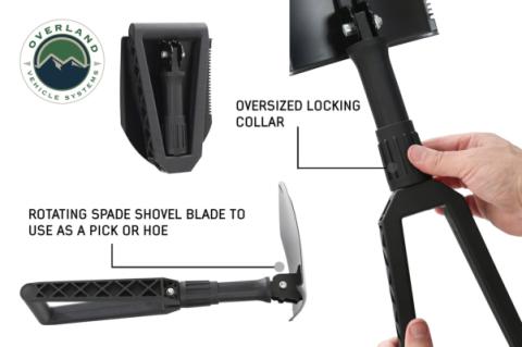 Multi Functional Military Style Utility Shovel for extreme Overland Vehicle Systems
