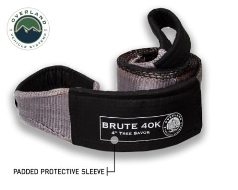 Tree Saver Tow Strap 40,000 lb. Gray With Storage Bag Overland Vehicle Systems