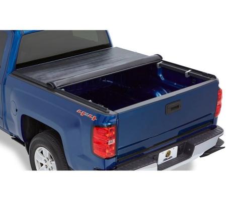 EZ-Roll Soft Tonneau Cover For Nissan 2004-2024 Titan 6.5 Foot Black Tailgate Spoiler Not Included Bestop