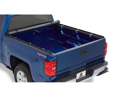 EZ-Roll Soft Tonneau Cover For Nissan 2004-2024 Titan 6.5 Foot Black Tailgate Spoiler Not Included Bestop