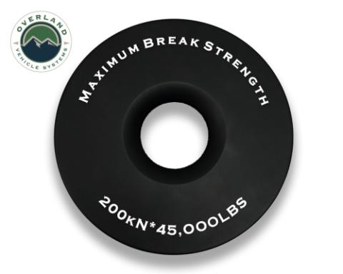 Recovery Ring 6.25 Inch 45,000 lb. Black With Storage Bag Overland Vehicle Systems
