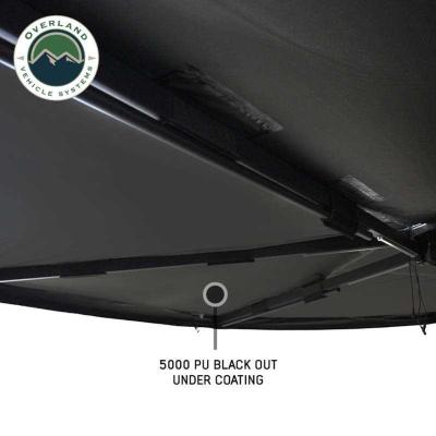 XD Nomadic 270 - Awning W/Lights and Black Out , Driver Side, Black Body, Black Trim and Black Travel Cover Overland Vehicle Systems