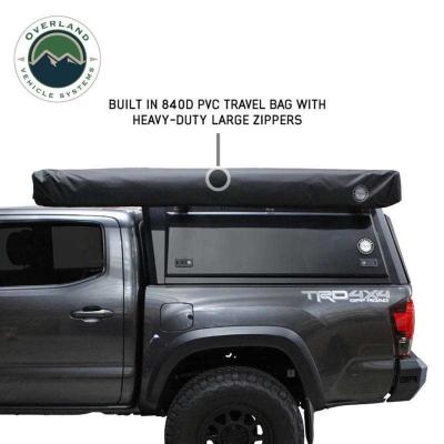 XD Nomadic 270 - Awning W/Lights and Black Out , Driver Side, Black Body, Black Trim and Black Travel Cover Overland Vehicle Systems