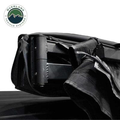 XD Nomadic 270 - Awning W/Lights and Black Out , Passenger Side, Black Body, Black Trim and Black Travel Cover Overland Vehicle Systems