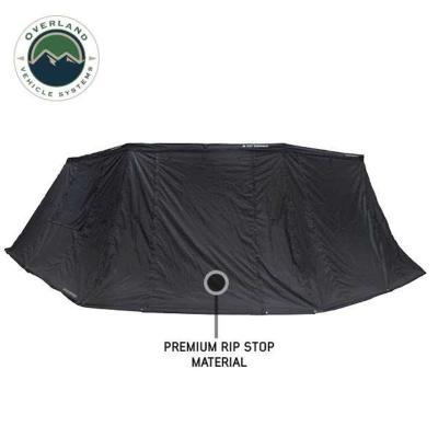 XD Nomadic 270 - Awning Wall 1 W/Black Out, Driver Side, Black Body, Black Trim W/Storage Bag Overland Vehicle Systems