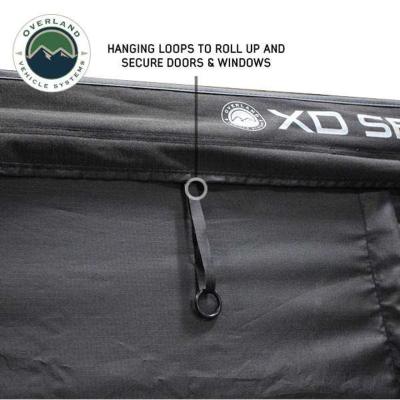 XD Nomadic 270 - Awning Wall 1 W/Black Out, Driver Side, Black Body, Black Trim W/Storage Bag Overland Vehicle Systems