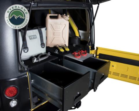 Camping Storage Box Cargo Box With Slide Out Drawer Overland Vehicle Systems