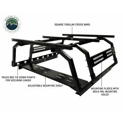 Discovery Rack with Side Cargo Plates, With Front Cargo Tray Overland Vehicle Systems