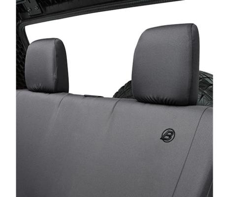 Jeep Wrangler Seat Covers For Jeep 2007-2018 Wrangler JK 2 Door Rear Premium Vinyl Fabric Black Diamond Bestop