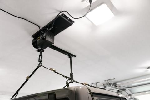 HOSS Storage Hardtop Hoist For Jeep 2018-Current Wrangler JL Black Bestop