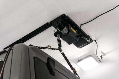 HOSS Storage Hardtop Hoist For Jeep 2018-Current Wrangler JL Black Bestop