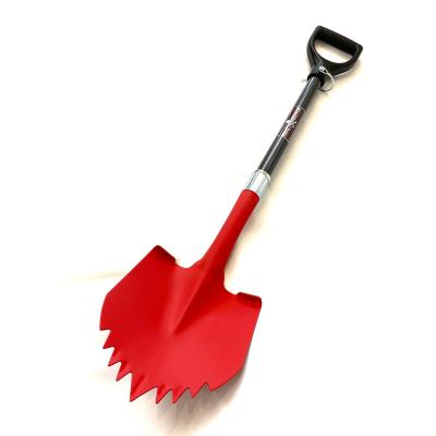 Shovel Red Textured Head/Black Handle Krazy Beaver