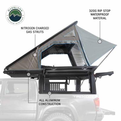 MagPak Camper W/Tent, Lights, Rear Molle Panel, Side Tie Downs, Front and Rear Windows 19-24 Ford  Ranger 5 Foot Bed Overland Vehicle Systems