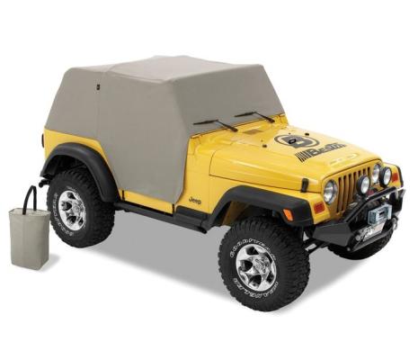 All Weather Jeep Trail Cover For Jeep 1997-2006 Wrangler TJ Charcoal/Gray Bestop