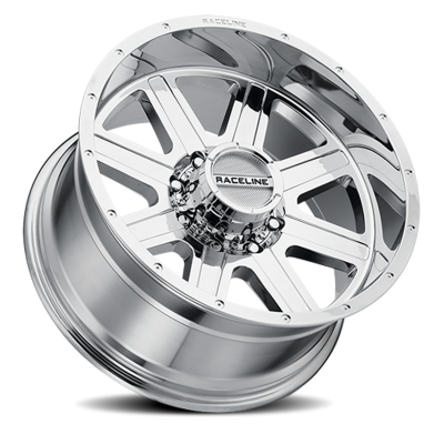 Aluminum Wheels 20x10 Hostage 940C Chrome -19 Offset 5 on 139.7 Bolt Pattern 78.1 Bore Raceline