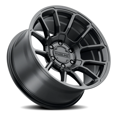 Aluminum Wheels 20x9 Gauge 950B Satin Black Multi Spoke 0 Offset 5 on 127 Bolt Pattern 78.1 Bore Raceline