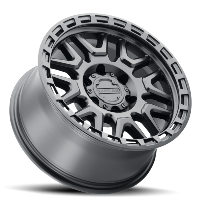 Aluminum Wheels 18x9 Krank 953B Satin Black -12 Offset 6 on 139.7 Bolt Pattern 106.1 Bore Raceline