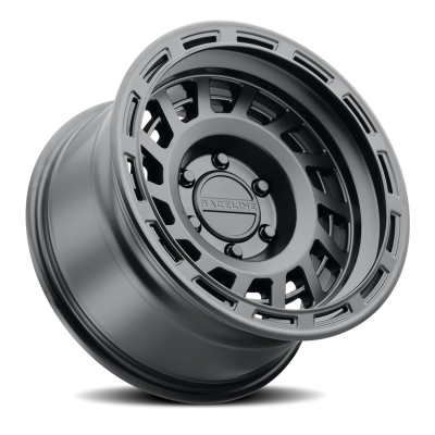 Aluminum Wheels 17x9 Halo 957B Satin Black -12 Offset 5 on 127 Bolt Pattern 78.1 Bore Raceline