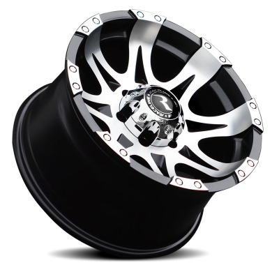 Aluminum Wheels 18x9 Raptor 982 Machined Face Black 20 Offset 8 on 165.1 Bolt Pattern 125 Bore Raceline