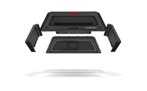 F-150 Truck Bed Cap SmartCap EVOa Adventure Matte Black For 15-20 Ford F-150 6.5 Foot Standard Bed SmartCap