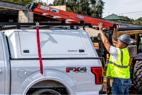 Silverado/Sierra Truck Bed Cap SmartCapEVOc Commercial OEM White For 19-24 Chevrolet Silverado/Sierra 1500 5.8 Foot Short Bed SmartCap
