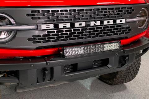 Bronco Steel Front Bumper Light Bridge Grimm Offroad