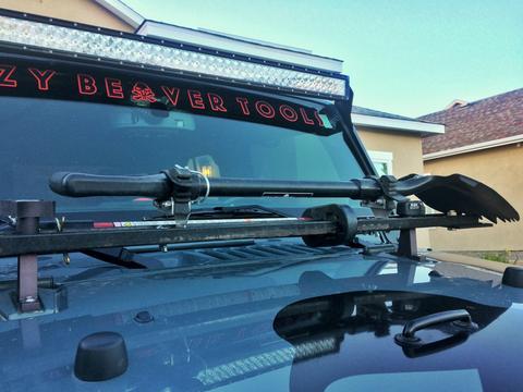 Shovel Mount Bracket Kit 1 5/8 Stand Off Aluminum Krazy Beaver