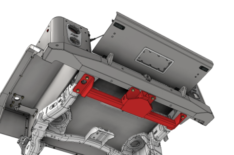 Receiver Hitch for Bobbed Replacement Motobilt