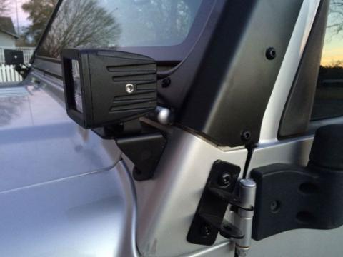 A-Pillar LED Light Mounts for Jeep TJ/LJ Motobilt