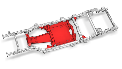 4 Link Suspension Bracket and Skid Kit for 2018-Present Jeep JLU Motobilt