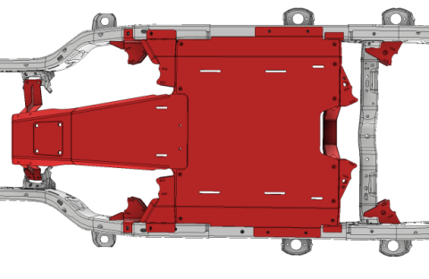 4 Link Suspension Bracket and Skid Kit for 2018-Present Jeep JLU Motobilt