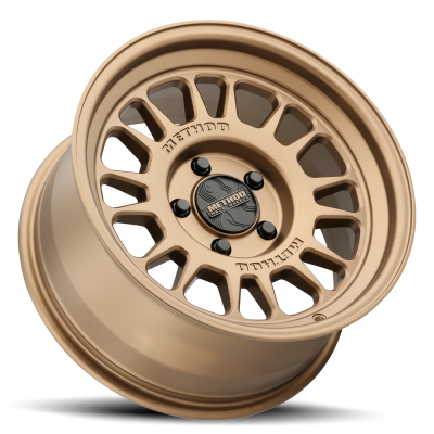 Aluminum Wheels 18x8.5 MR318 Bolt Pattern 5 On 150 Offset 40 Lip Size 1.22 Method Bronze BZ Method