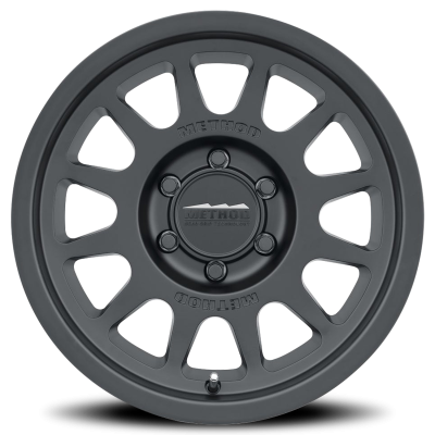 Aluminum Wheels 17x8.5 Bead Grip MR703 Bolt Pattern 6 On 135 Offset 0 Lip Size 1.18 Matte Black MB Method