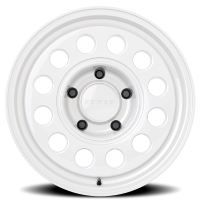 Aluminum Wheels 17x8.5 501SA Convoy Salt White 5 On 127 Bolt Pattern 78.1 Bore 0 Offset Nomad Wheels