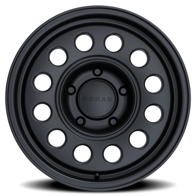 Aluminum Wheels 15x7 501SB Convoy Satin Black 5 On 114.3 Bolt Pattern 83.82 Bore -10 Offset Nomad Wheels